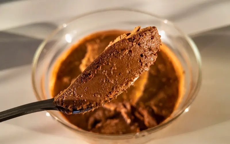 Healthy 2 ingredient Banana Chocolate Mousse