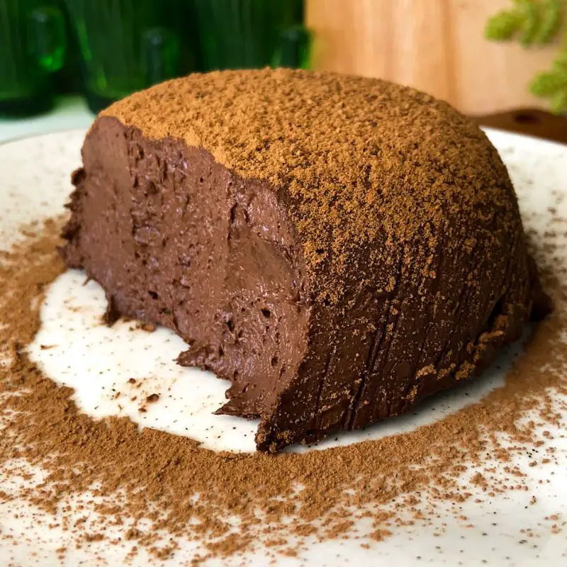 mousse de chocolate fit